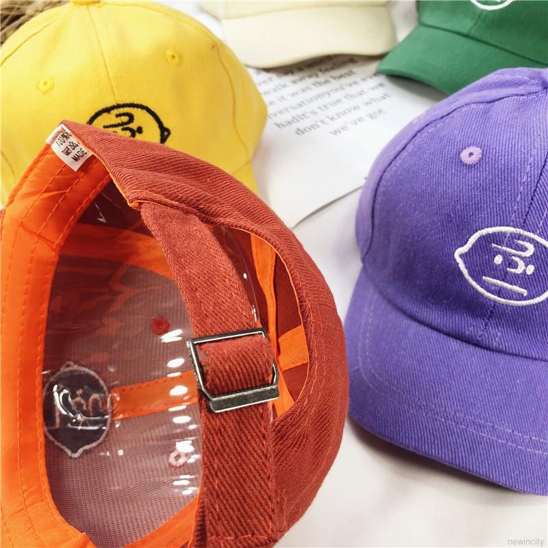 Mũ lưỡi trai thêu hình dễ thương cho bé