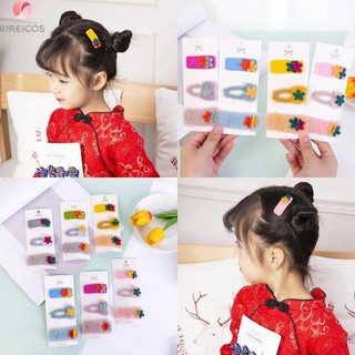 Set 3 kẹp tóc bọc vải nỉ cao cấp dễ thương kute – Giao màu ngẫu nhiên
