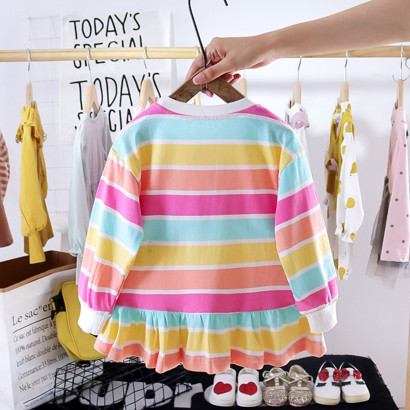 Áo Sweater Cổ Búp Bê Giả Giả Nhiều Lớp Thời Trang Mùa Thu 2020 Cho Bé Gái 0-3 Tuổi