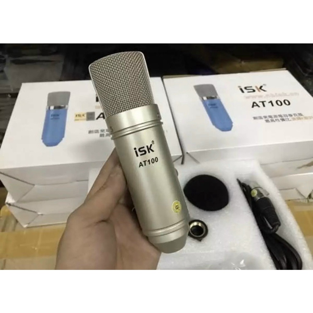 Trọn Bộ Sound Card K500 Kèm Mic ISK AT100 . Chất Âm Sáng , Hát Cực Nhẹ , Dễ Dàng Lắp Đặt . Bảo Hành 12 Tháng