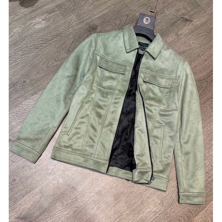 ÁO DA LỘN XANH RÊU HÀNG QC CAO CẤP XẢ KHO GIÁ SỐC