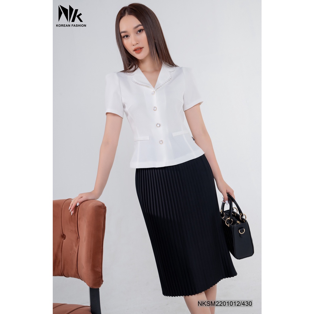 Áo Ký Giả Peplum Nữ NK Fashion NKSM2201012