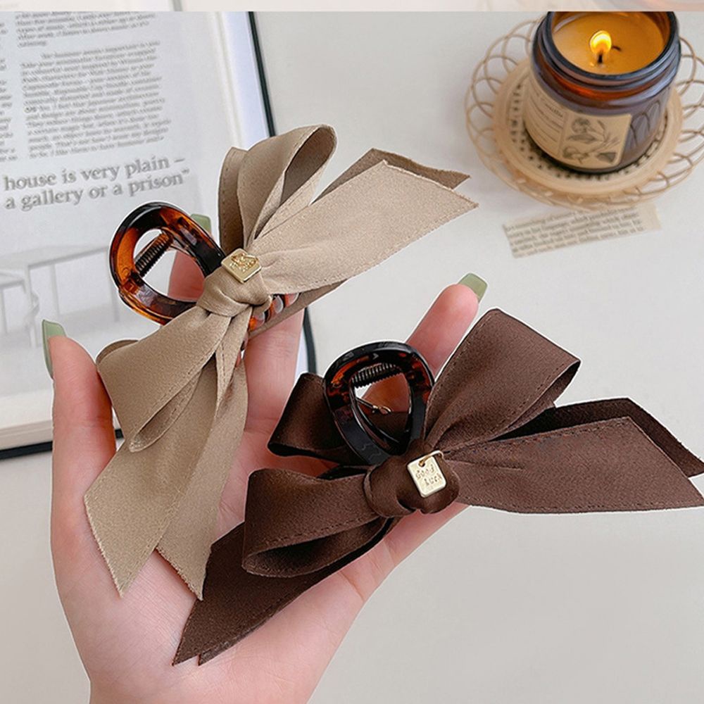 Kẹp Tóc Càng Cua Hình Nơ Nhiều Màu Thanh Lịch Cho Nữ