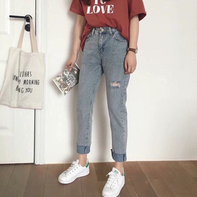 Quần Slim Was Baggy Jeans có kèm ảnh thật shop chụp