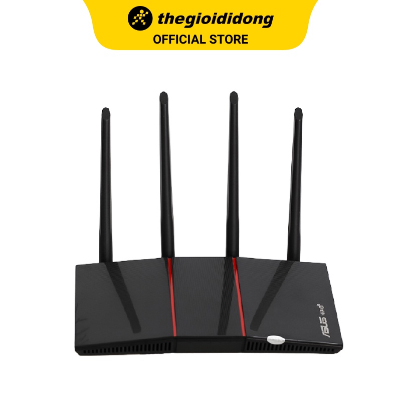 Bộ Phát Sóng Wifi Router Chuẩn Wifi 6 Băng Tần Kép Asus AX55 Đen