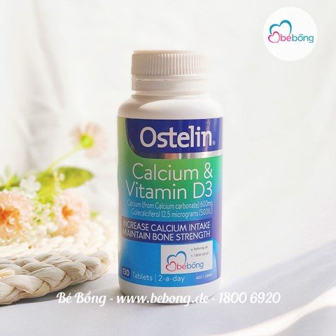 Canxi và vitamin D3 Ostelin Úc 130 viên