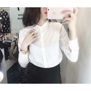 Áo sơ mi trắng DÀI TAY mix mọi phong cách