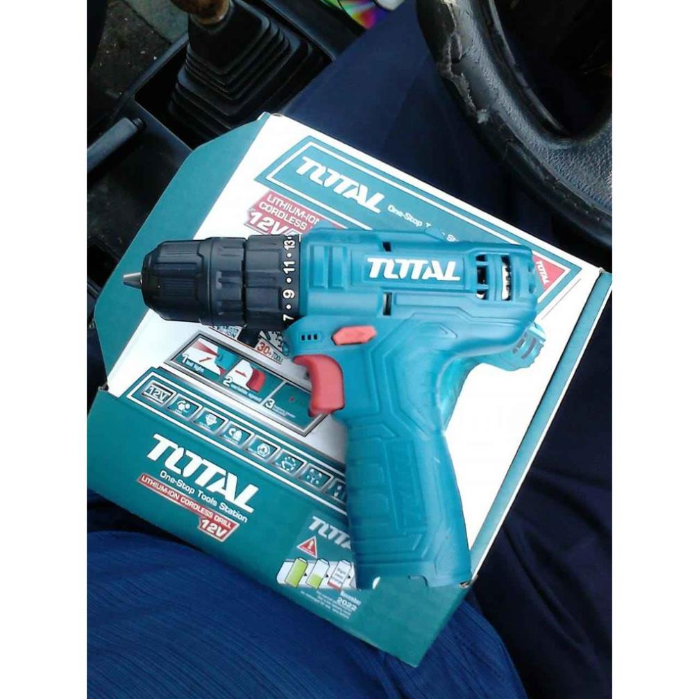 Máy khoan dùng pin 12V Total TDLI12415 + kèm 1 pin 1.5Ah + 1 mũi vặn vít