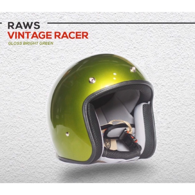 Mũ bảo hiểm Raws Vintage Racer Xanh Gold bóng - Arrow Shop