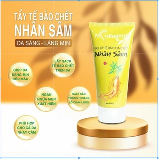 Tẩy tế bào chết nhân sâm tảo biển n collagen chính hãng cubi store