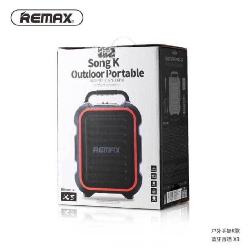 LOA BLUETOOTH REMAX RB-X3 KARAOKE CA SỸ TƯƠNG LAI - BH12T - HÀNG CHÍNH HÃNG