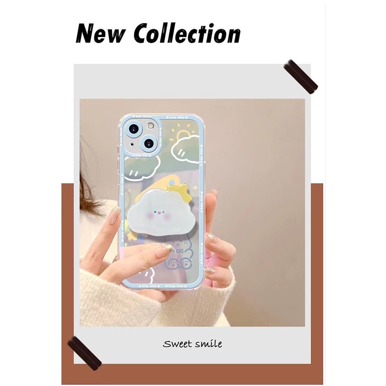 Giá Đỡ Điện Thoại Bằng Acrylic Hình Đám Mây / Vương Miện Có Thể Gập Lạ