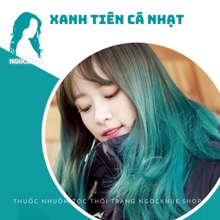 Thuốc nhuộm tóc màu xanh tiên cá nhạt + tặng trợ nhuộm - Ngọc Khuê Shop