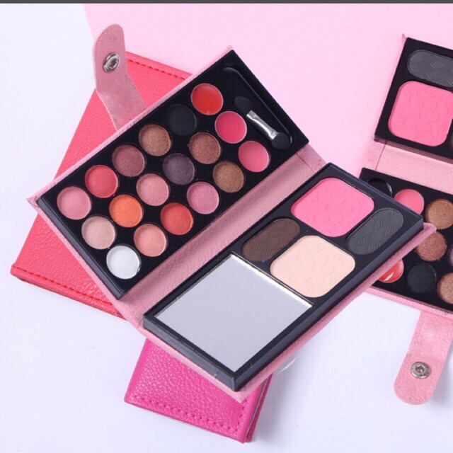 Bộ phấn mắt - son môi- phấn nền-  bột tán mày - che khuyết điểm