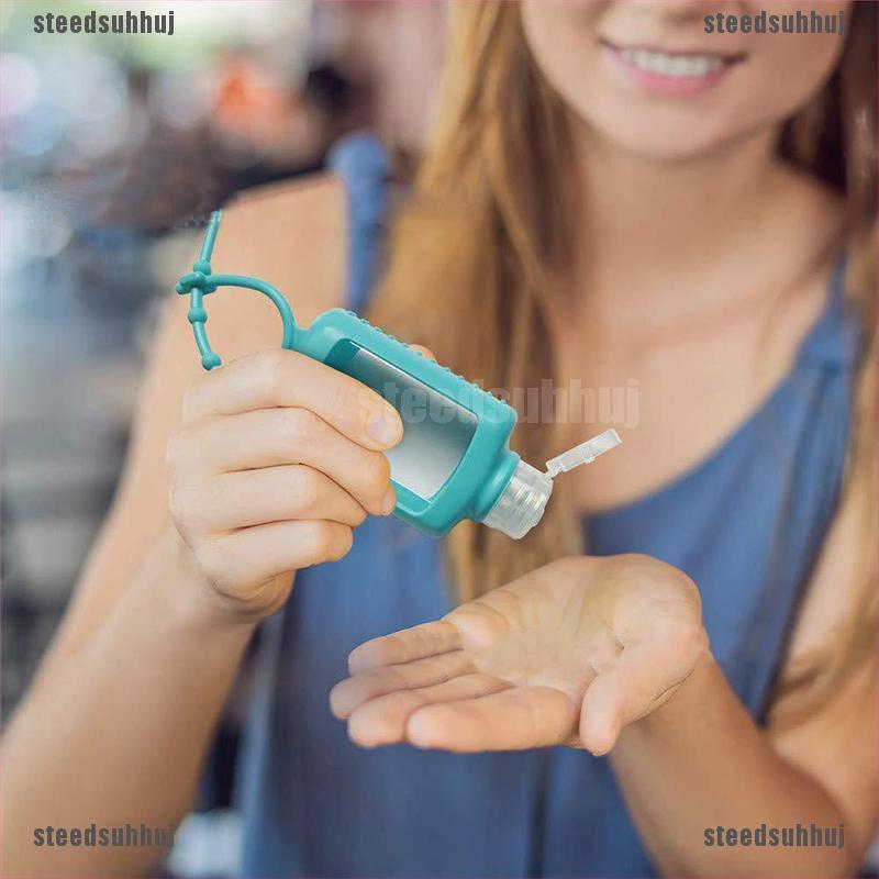 Bộ 10 Giá Đỡ Chai Gel 60ml Bằng Silicon Tiện Dụng Mang Theo Du Lịch