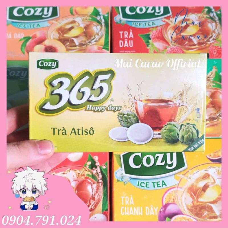 Trà Cozy IceTea các Hương Đào-Chanh-Sâm Bí Đao-Chanh Hương