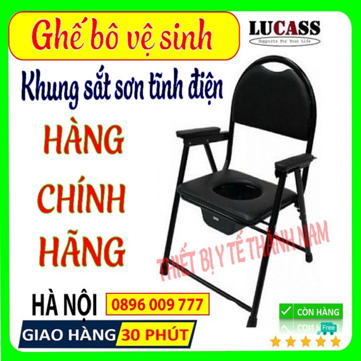 Ghế Bô Vệ Sinh Cho Người Già, Bà Bầu Mặt Đệm Gập Gọn