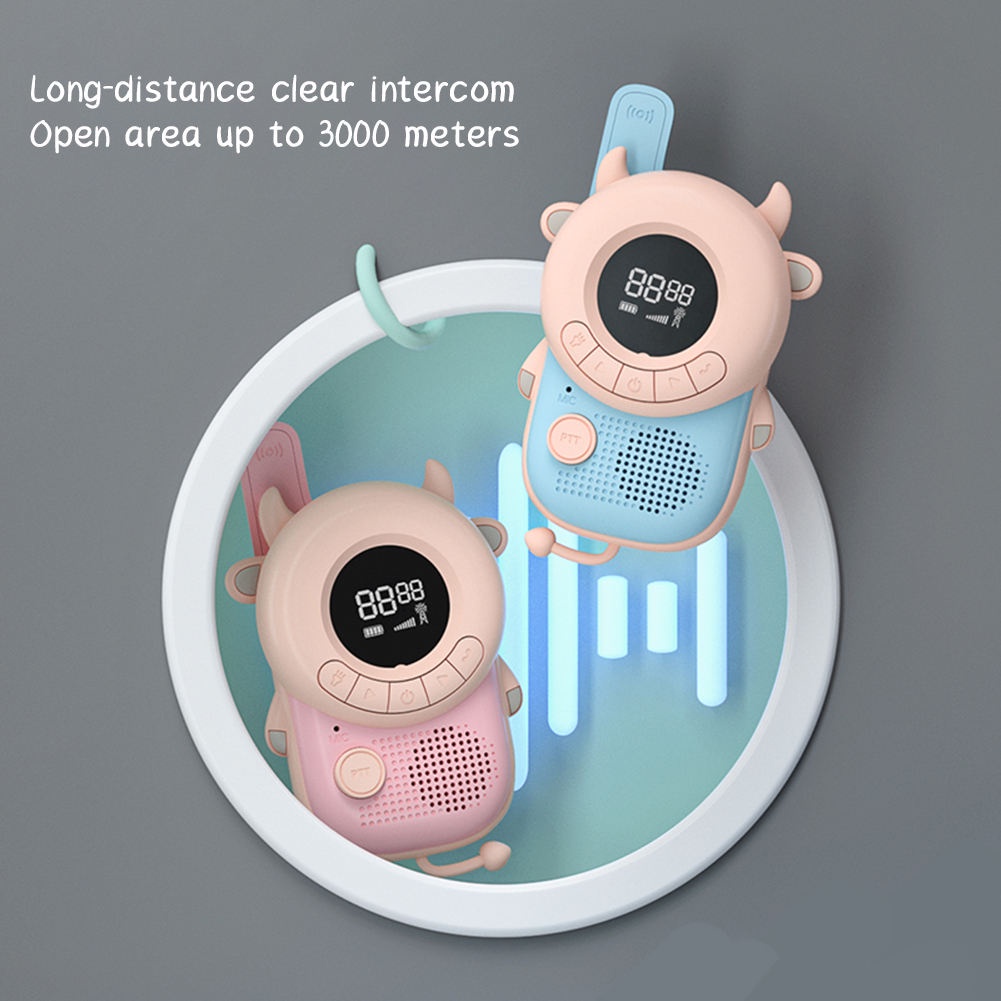 ✨Cổ Phiếu Sẵn Sàng✨ Set 2 Bộ Đàm Hình Động Vật Dễ Thương Cho Bé