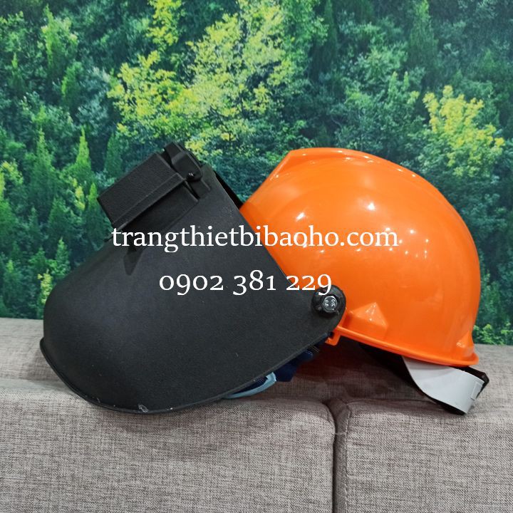 Mũ bảo hộ gắn mặt nạ hàn BB-HN.90 che mặt