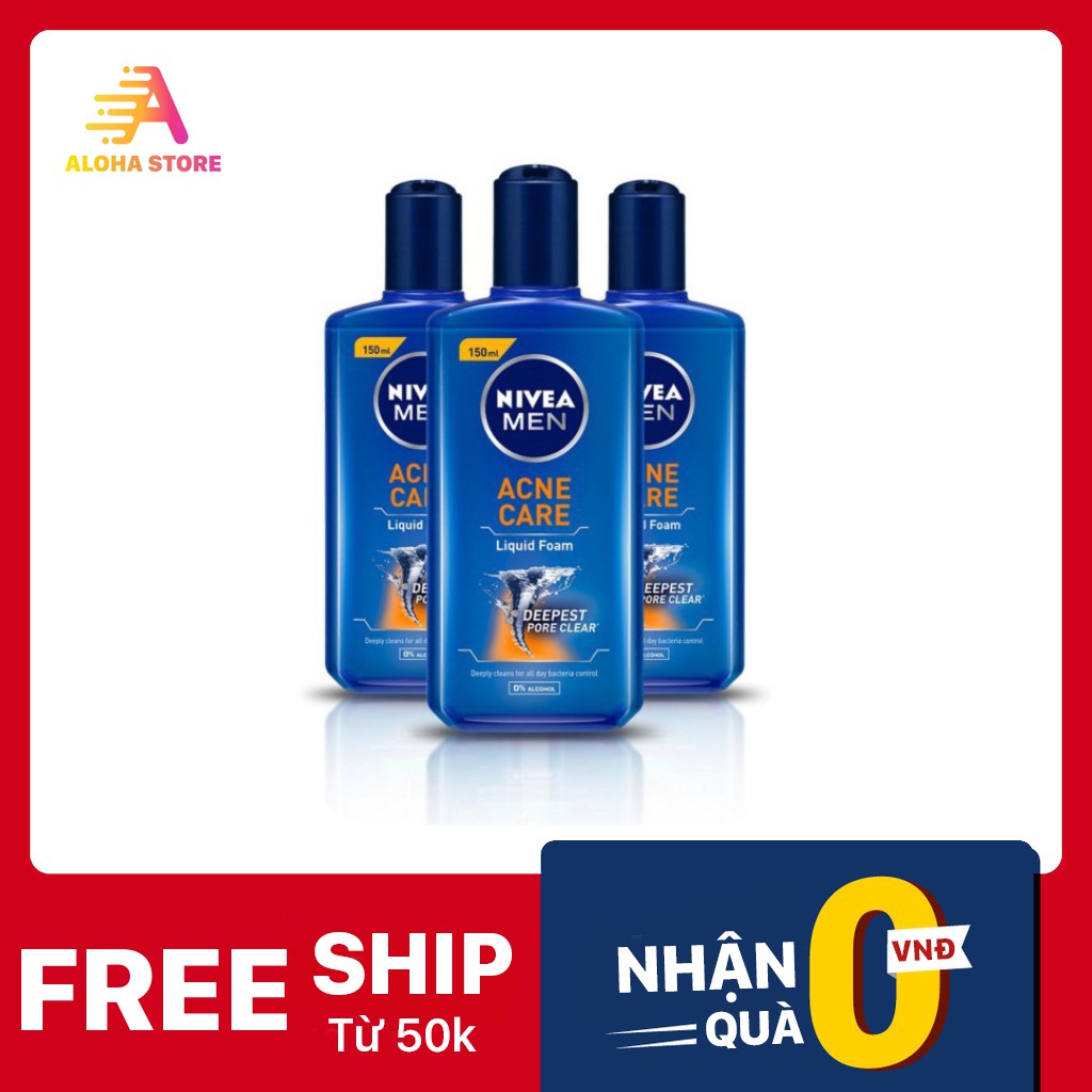 Gel Rửa Mặt Ngừa Mụn Nevia Men 150ml HN5072 Cao Cấp- Phân Phối Chính Thức