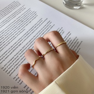 Nhẫn Nữ Eleanor Bạc 925 Cao Cấp Mạ Vàng 14K Basic, Retro