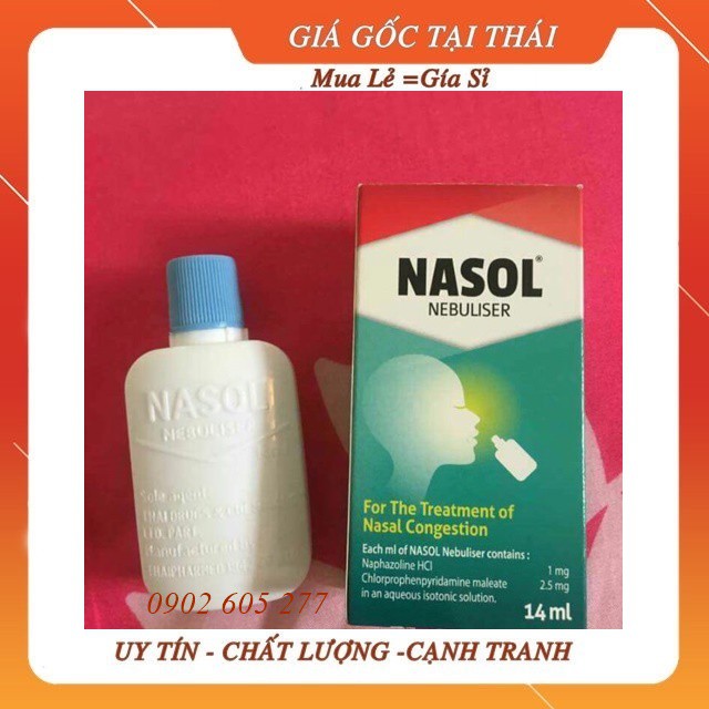 [hàng chính hãng]Xịt mũi Nasol 14ml Thái Lan