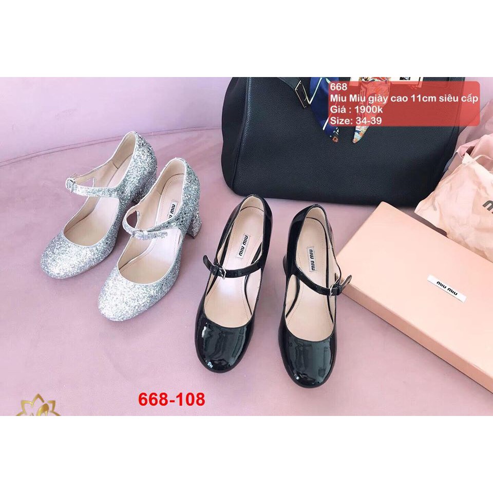 668-108 Miu Miu giày cao 11cm siêu cấp