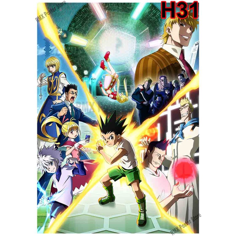 Tranh Giấy Dán Tường In Hình Anime Hunter X Hunter Trang Trí Phòng Khách / Quán Bar