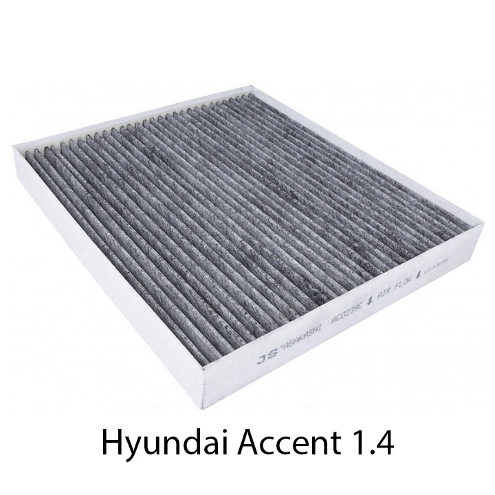 Lọc gió máy lạnh, lọc cabin Hyundai Accent 1.4L 2018, 2019, 2020, 2021, 2022 mã AC0239/AC0239C của JS Asakashi Nhật Bản