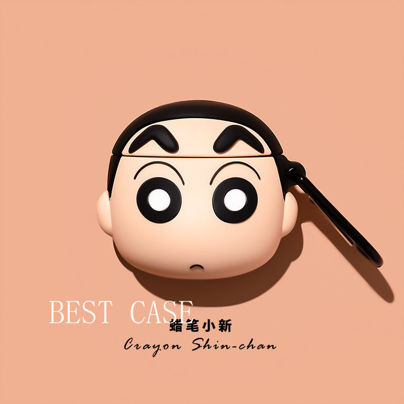 Vỏ Bảo Vệ Hộp Tai Nghe Airpods 1 / 2 Hình Cậu Bé Bút Chì Dễ Thương