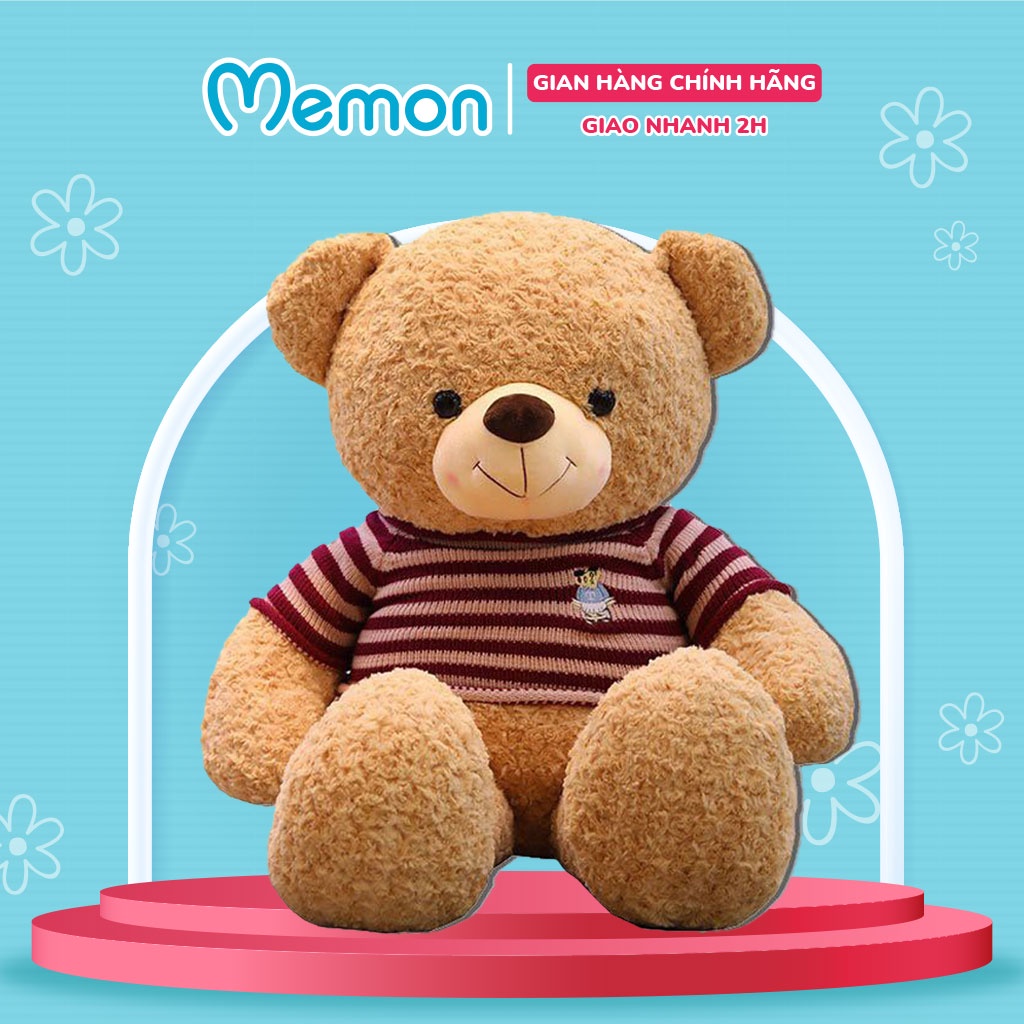 [Mã LIFEMALL2505 giảm 10% đơn 250K] Gấu Bông Teddy Logo Baby Cao Cấp Memon