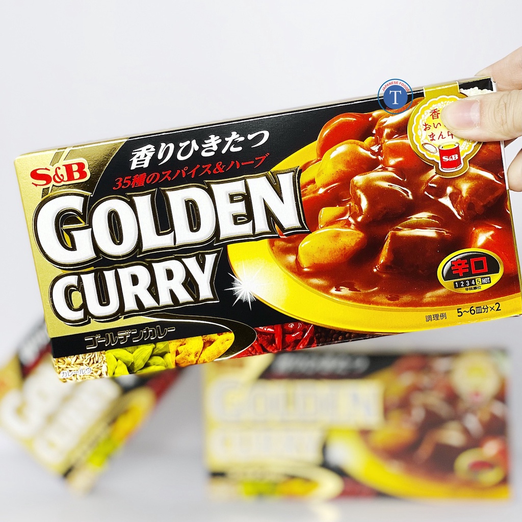 Cà Ri Số 5 Golden Curry Hot 198G (Hộp)