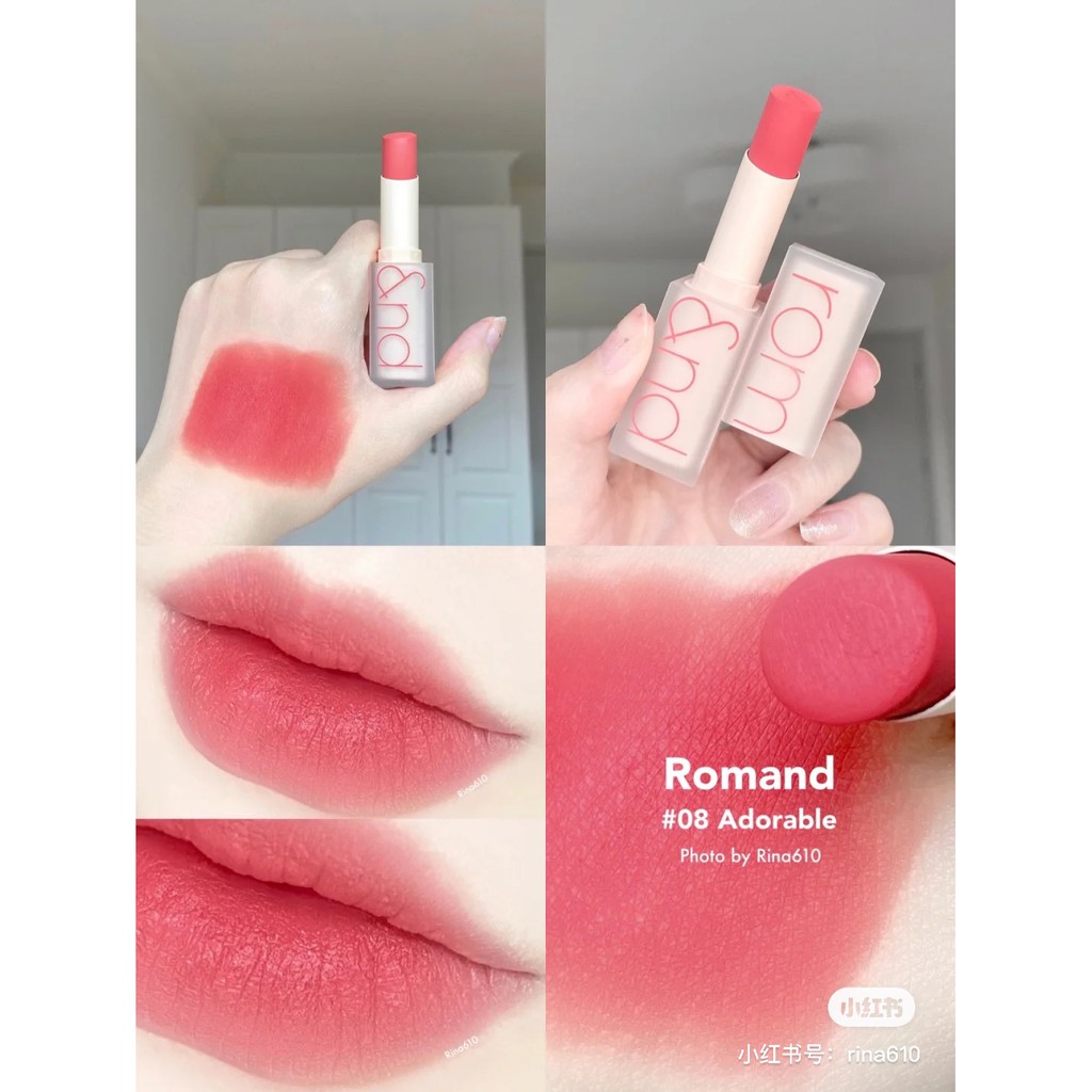 (hàng Mới Về) Son Bóng Dưỡng Ẩm Tạo Hiệu Ứng Loang Màu Thương Hiệu Romand | BigBuy360 - bigbuy360.vn