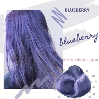 [kèm Trợ Nhuộm+Dưỡng] Kem Nhuộm Tóc Màu BLUEBERRY - TÍM ÁNH XANH