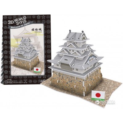 Mô hình giấy 3D CubicFun - Kiến trúc Đền truyền thống Nhật Bản - Himeji Castle - W3150h