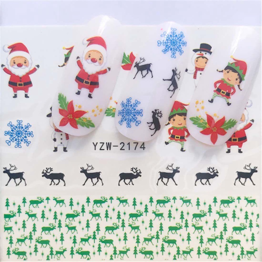 Set 4 Miếng Dán Trang Trí Móng Tay Họa Tiết Thời Trang