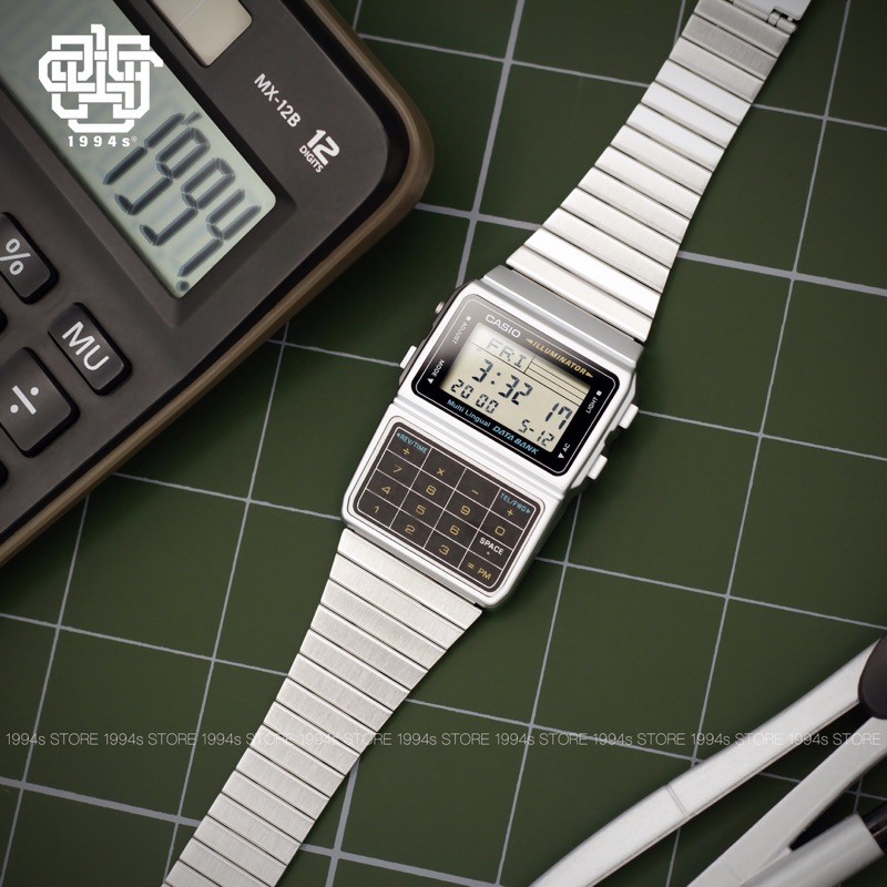 Đồng hồ nam Casio DBC-611-1 chức năng tính toán, dây thép chính hãng