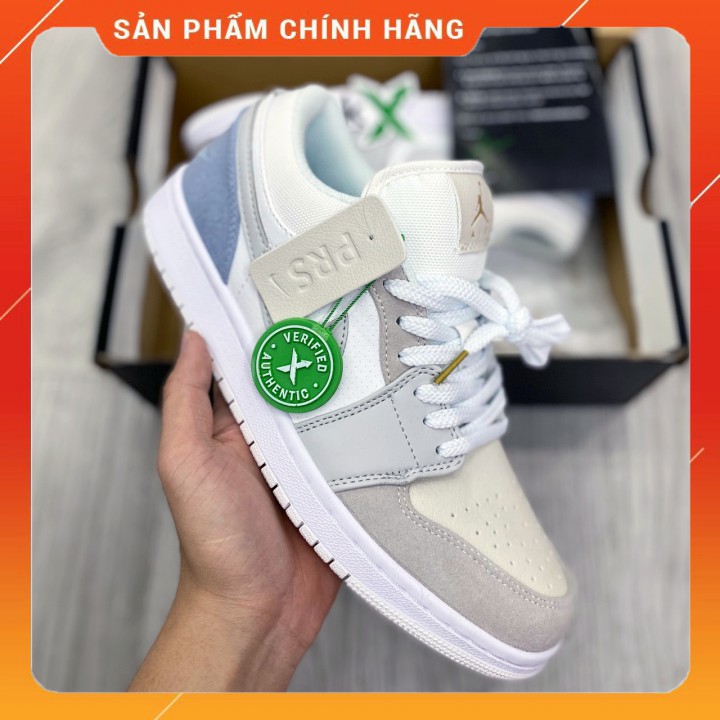 Giày JD TRẮNG XÁM cổ thấp CHUẨN 1:1  đủ size nam nữ 36-43 full box +  phụ kiện