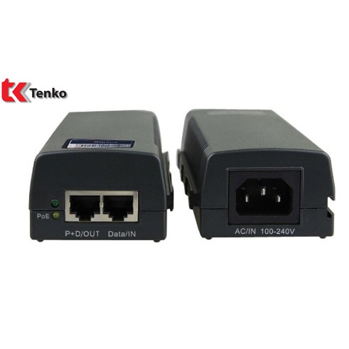 Adapter POE 48-56V/30W 2 Por tốc độ 10/100/1000 Gigabit KMETech PSE801G Chính hãng