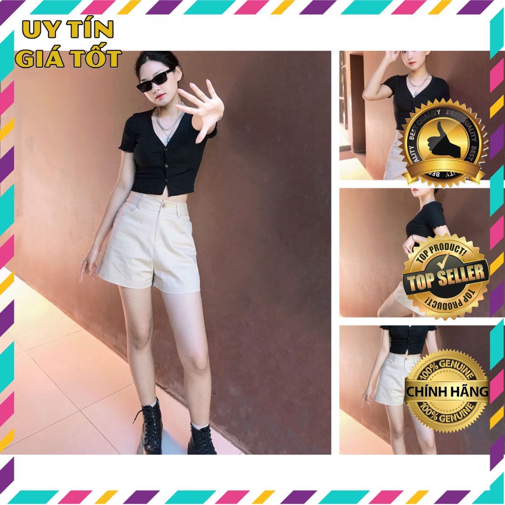 Quần đũi cạp cao chất kaki nude, co giãn - ảnh thật mẫu Shop chụp