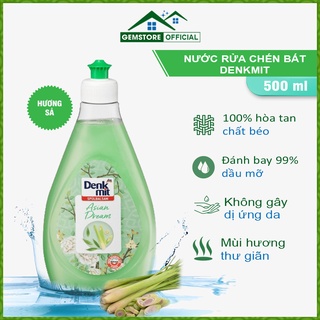 Nước rửa chén bát Denkmit Asian Dream chai 500ml hương sả - Nhập Đức