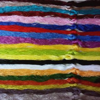 400 - 800g chỉ tơ bóng 100 màu