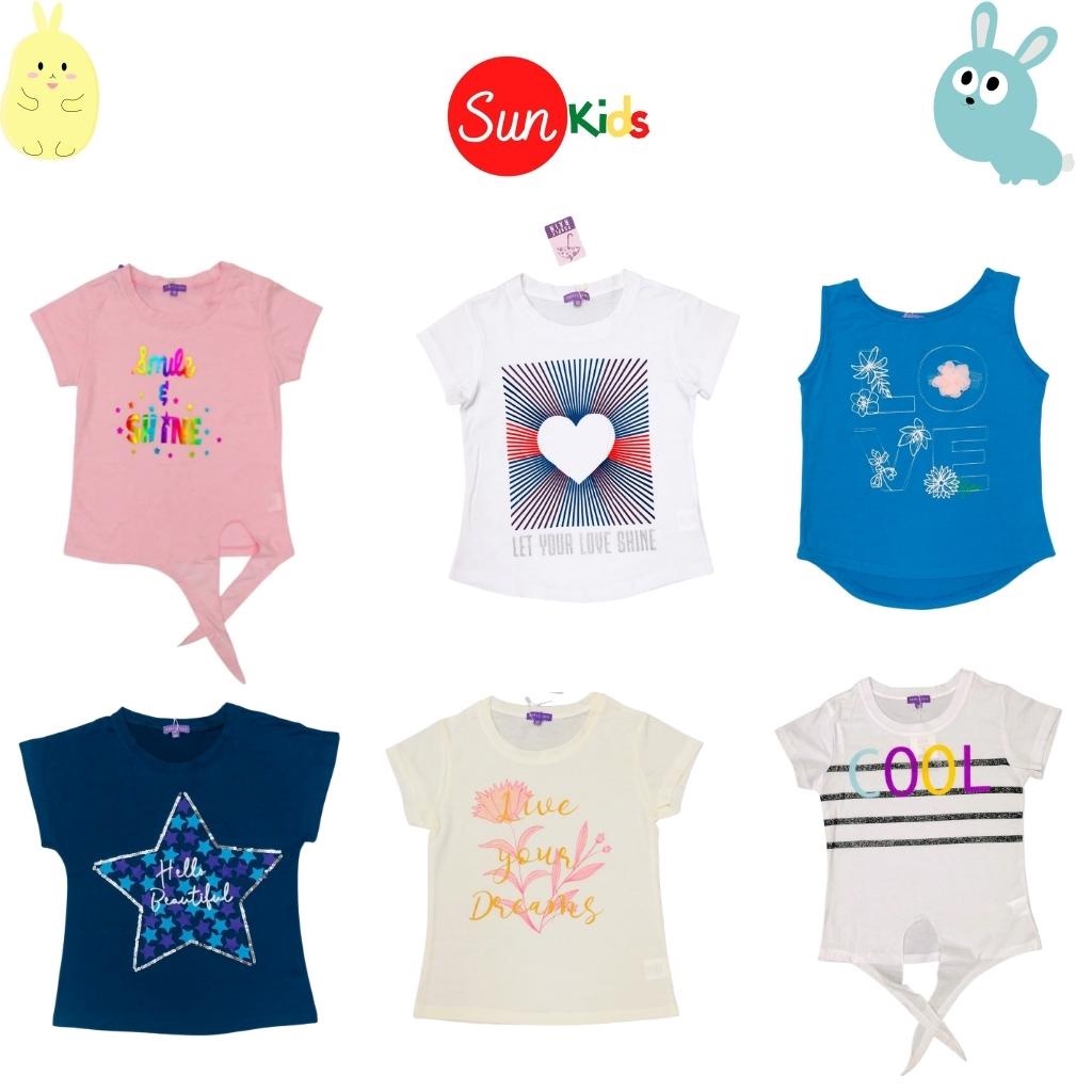 Áo thun cho bé gái, áo phông bé gái chất cotton mềm mát, size 10 - 16 tuổi - SUNKIDS