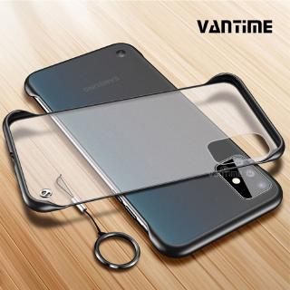Ốp điện thoại PC cứng siêu mỏng kèm móc khóa cho Samsung Galaxy A51 A71