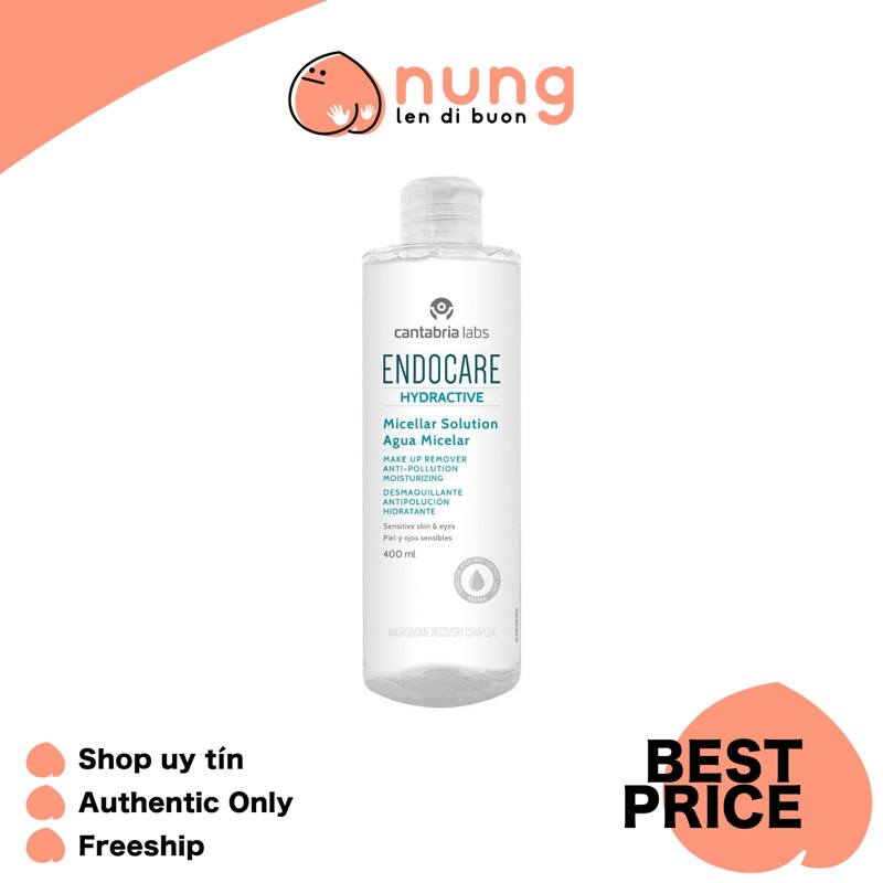 Nước tẩy trang Endocare Micellar Solution 400ml