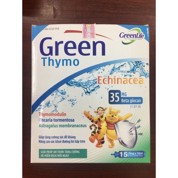 Tăng sức đề kháng Green Thymo hộp 15 ống cho bé