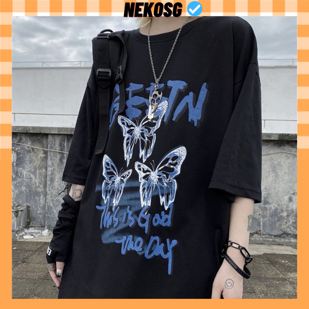 Áo thun tay lỡ Unisex NEKOSG, áo phông form rộng ATL135