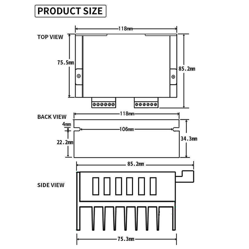 BORAG Động Cơ Bước Cho Máy In 3D ABS DM542