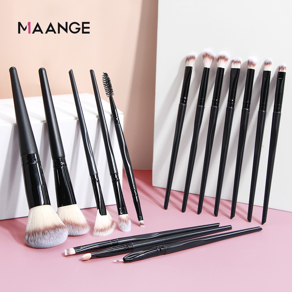 Set 15 cọ trang điểm MAANGE đựng trong hộp tiện lợi