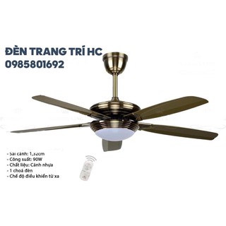 Quạt Trần ĐènQuạt Trần Sang Trọng Mầu Nâu